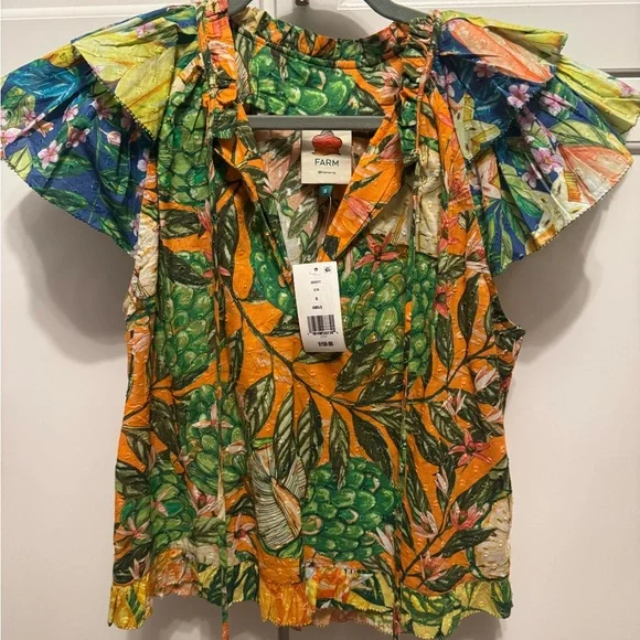 FARM Rio Multicolor Ruffle Blouse - Picture 2 of 5